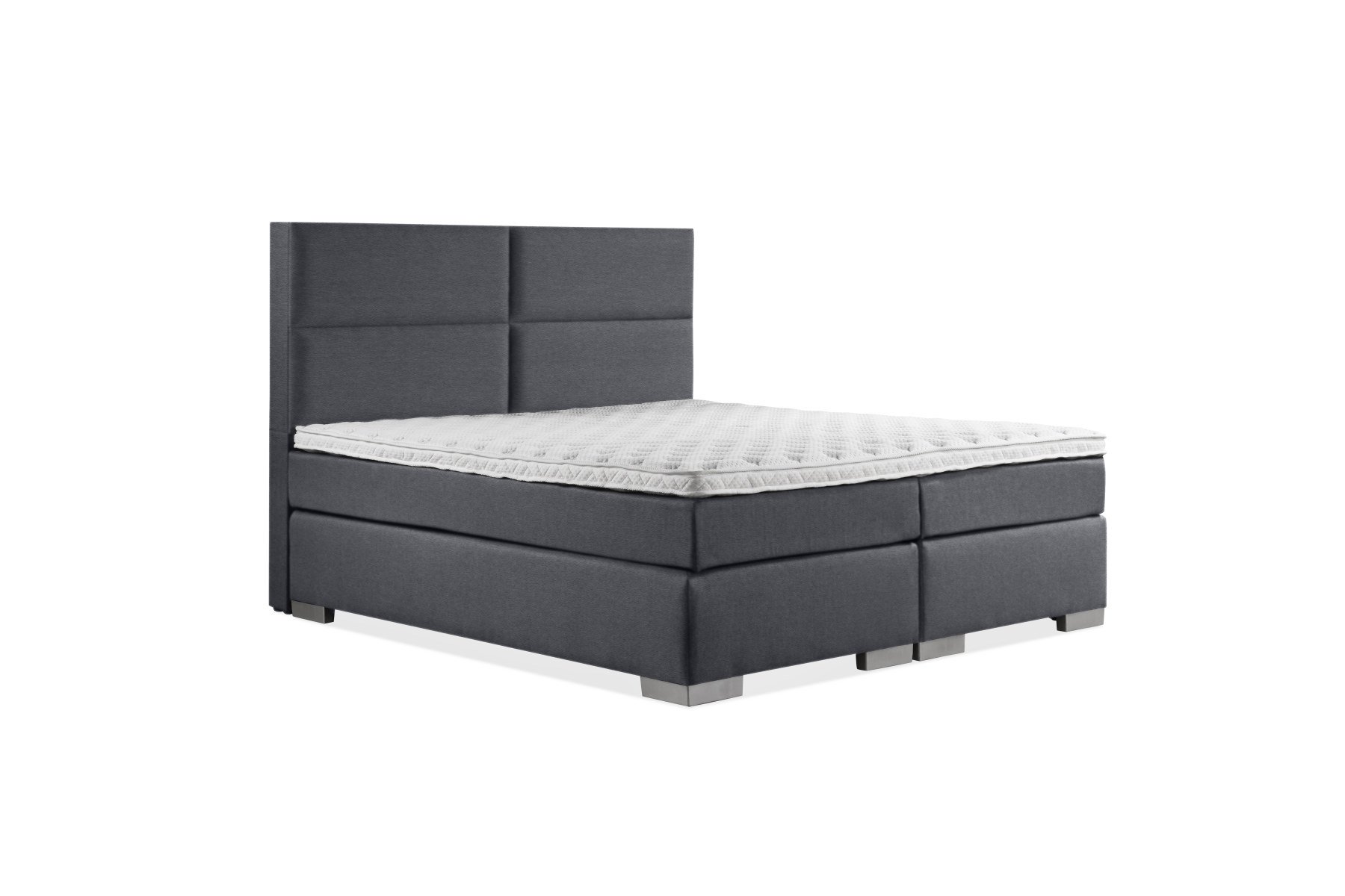 boxspring-aura-4vaks-granietgrijs-leer
