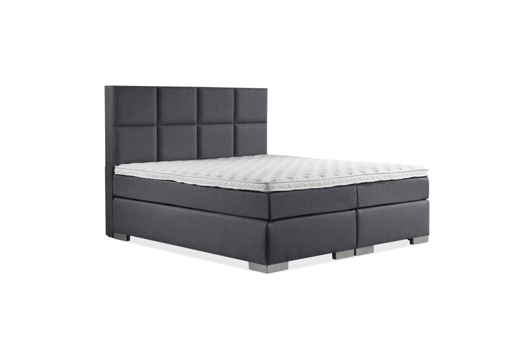 boxspring-aura-8vaks-granietgrijs-leer