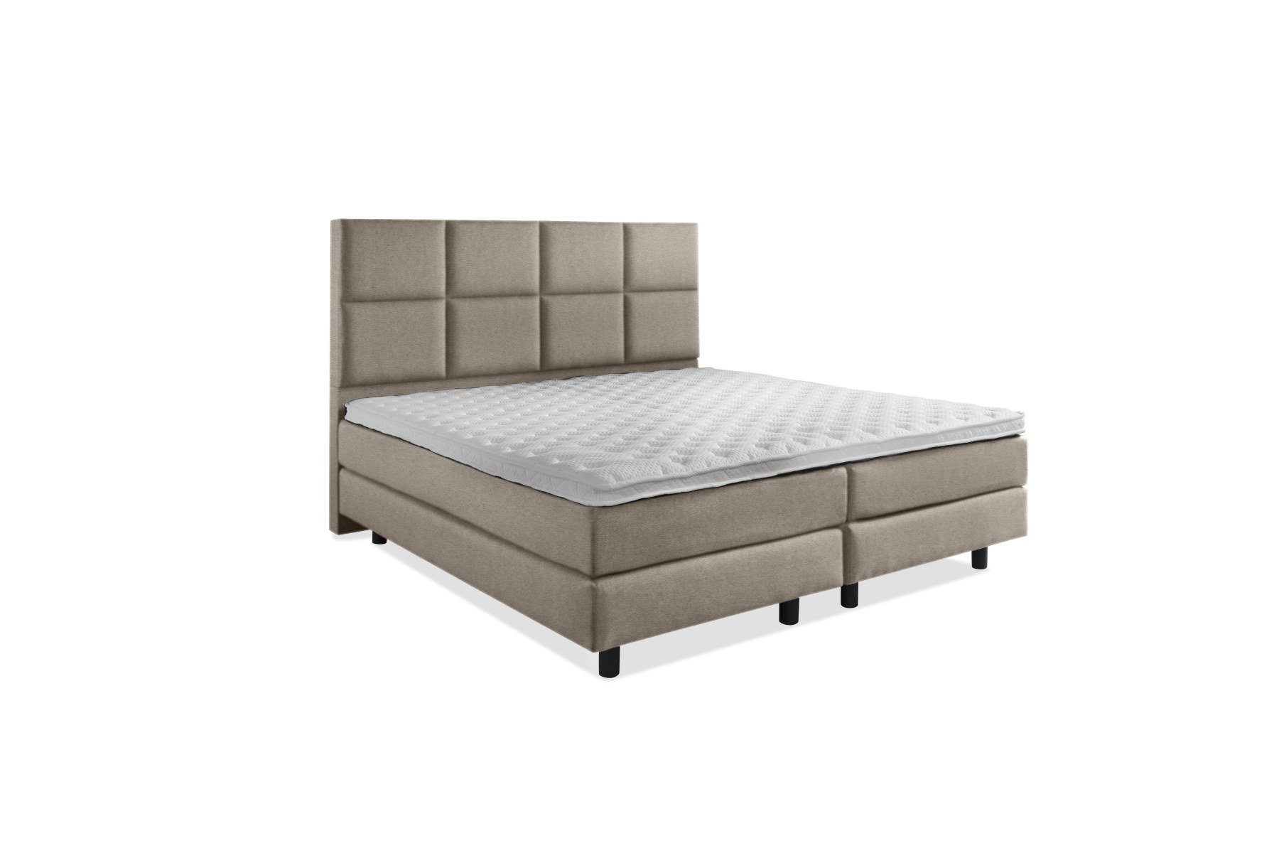 boxspring-bella-8vaks-taupe-leer
