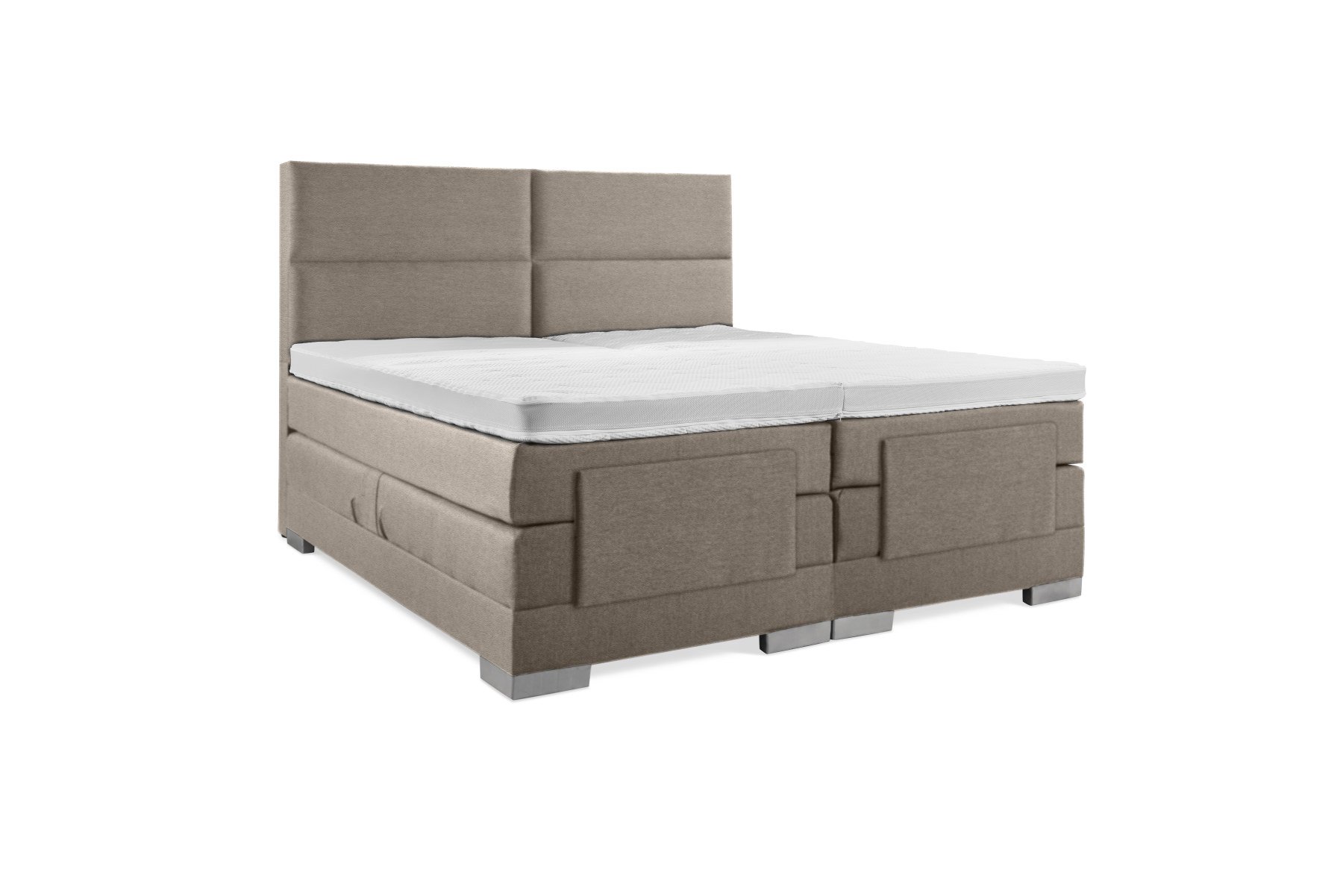 boxspring-rosa-4vaks-taupe-leer